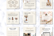 Wellness Instagram Post Templates, a Social Media Template by Social Assumptions (Thumbnail 4 of 10)
