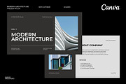 Modern Architecture Canva Template, a Presentation Template by adoestudio (Thumbnail 1 of 9)