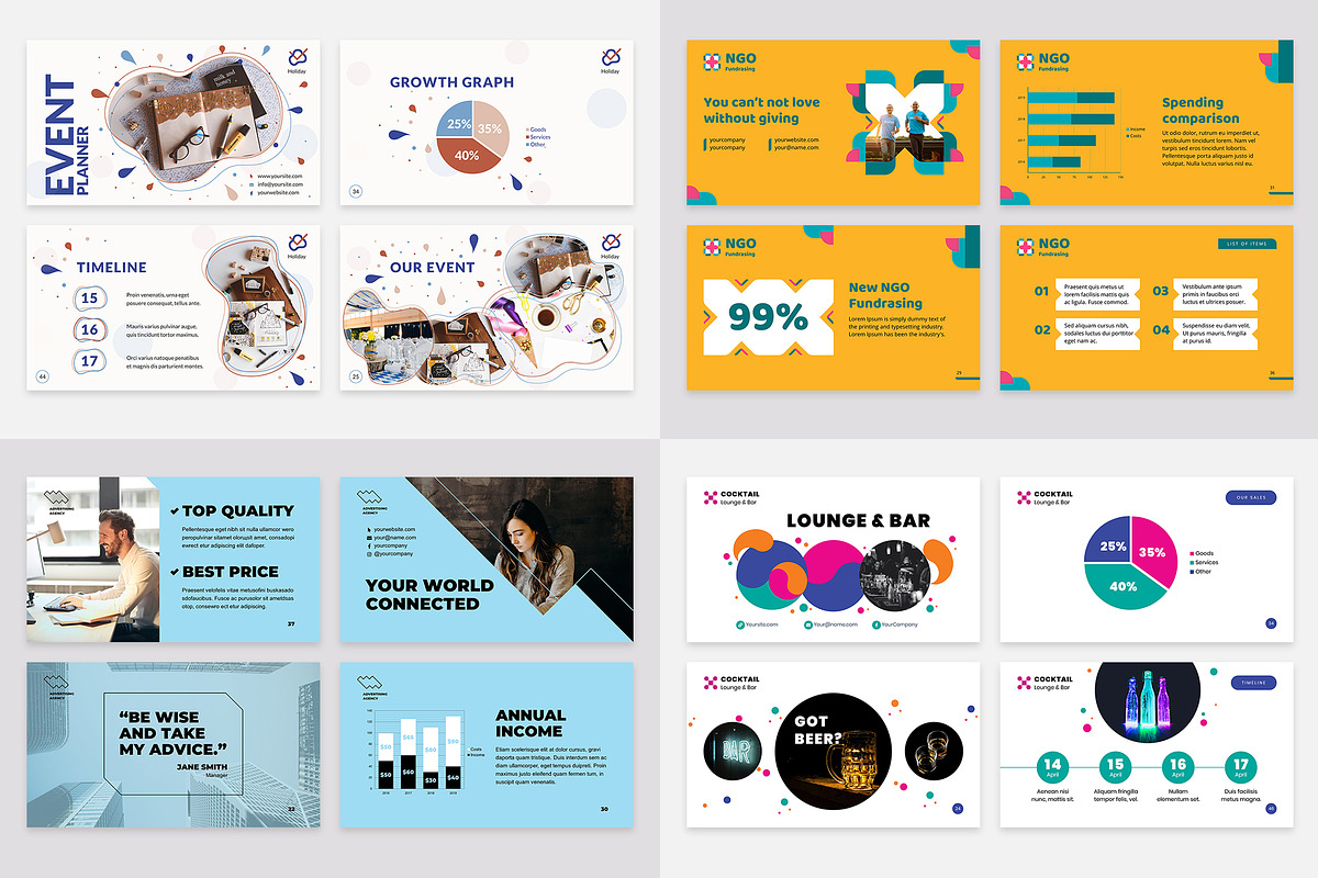 Presentation PowerPoint Bundle, a Presentation Template by TemplatesNow! (Photo 14 of 20)