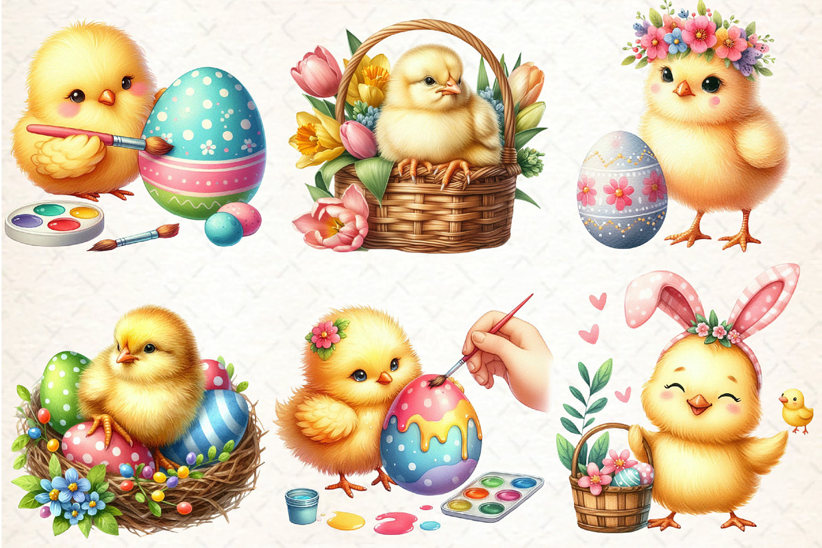 Baby Chick Easter Day Sublimation, an Animal Illustration by DreamCafeArt (Photo 3 of 5)