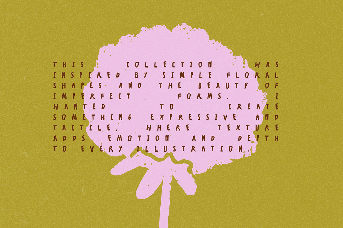 Wild Bloom: 70 Textured Flowers Pack, a Decorative Illustration by Veyla (Photo 10 of 15)