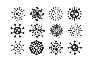 Vector virus icons elements, an Outline Icon by ExpressShop