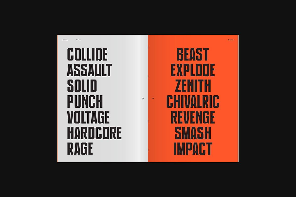 PRAK Breakstrike - Bold Condensed, a Sans Serif Font by Healltica.std (Photo 12 of 17)
