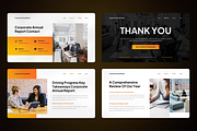 Corporate Annual Report Google Slide, a Presentation Template by SquidPixey (Thumbnail 4 of 7)