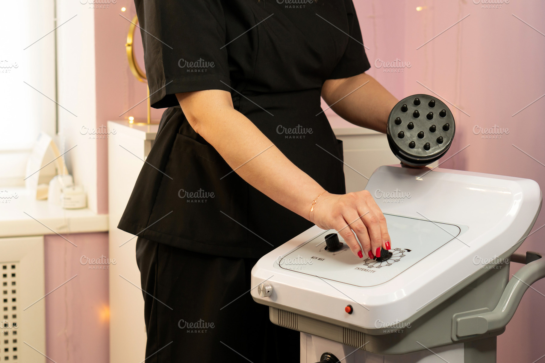 A therapist operating a multi-node, an Industrial Photo by Elena Vagengeim