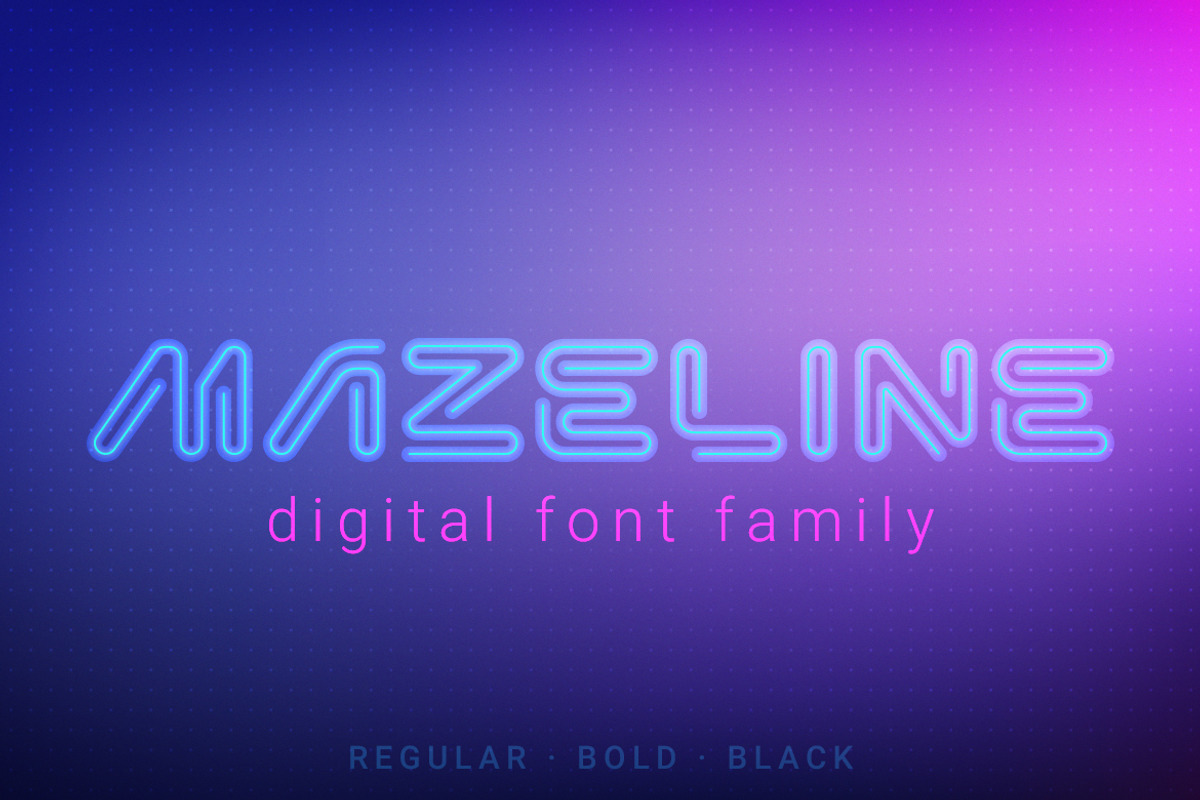MazeLine Font