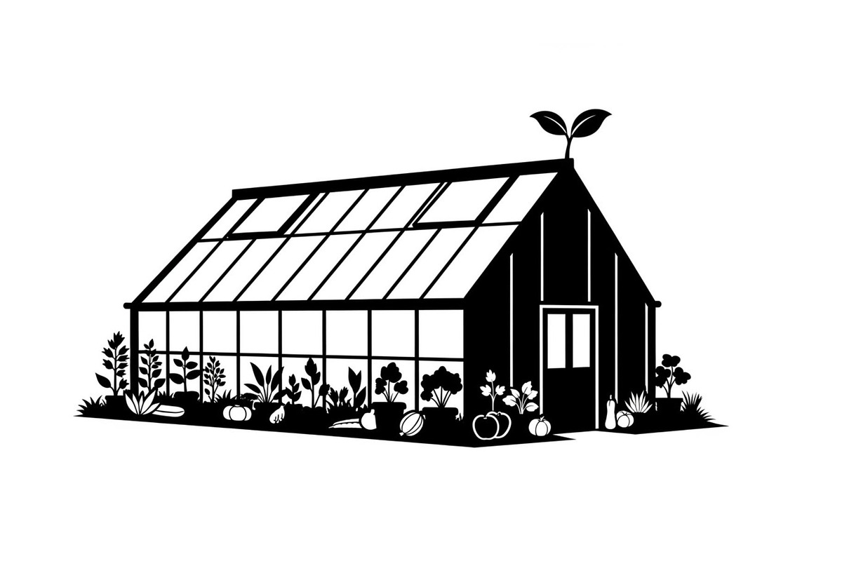 Greenhouse Growth Silhouettes, an Illustration by hafijul (Photo 4 of 14)