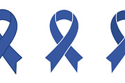 Blue awareness ribbon illustration, an Object Graphic by sceptical cactus (Thumbnail 2 of 3)