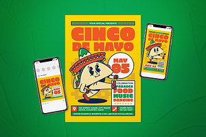 Cinco De Mayo Flyer Set, a Flyer Template by The Good Store