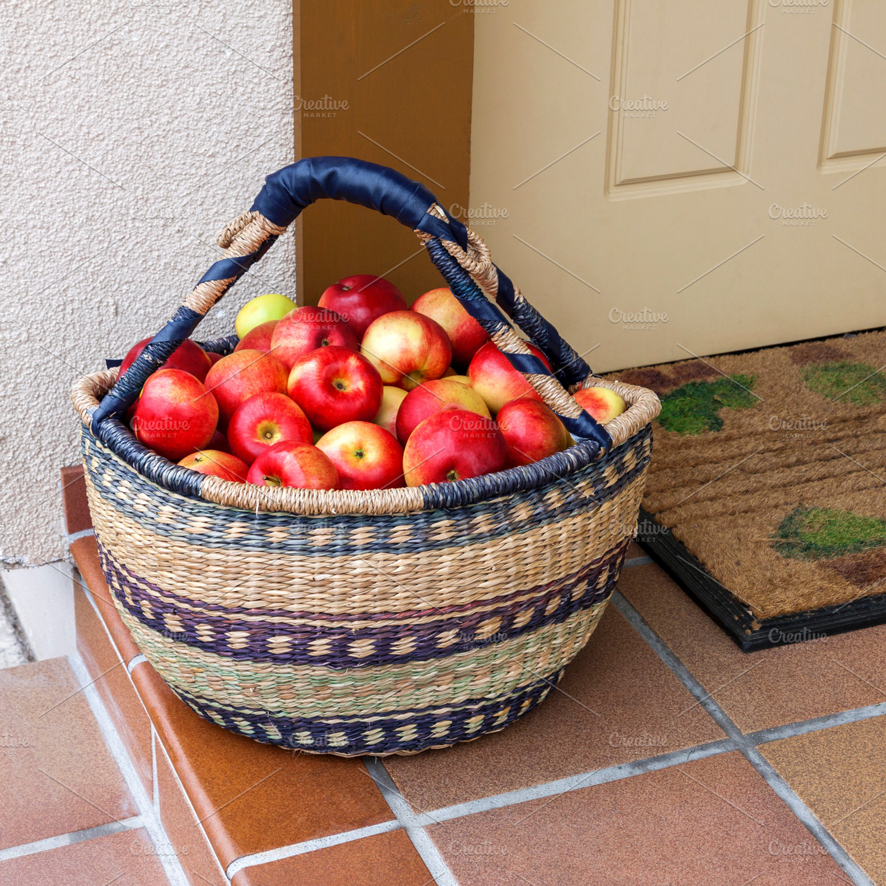 Red apples in a basket, a Food & Drink Photo by BOOCYS