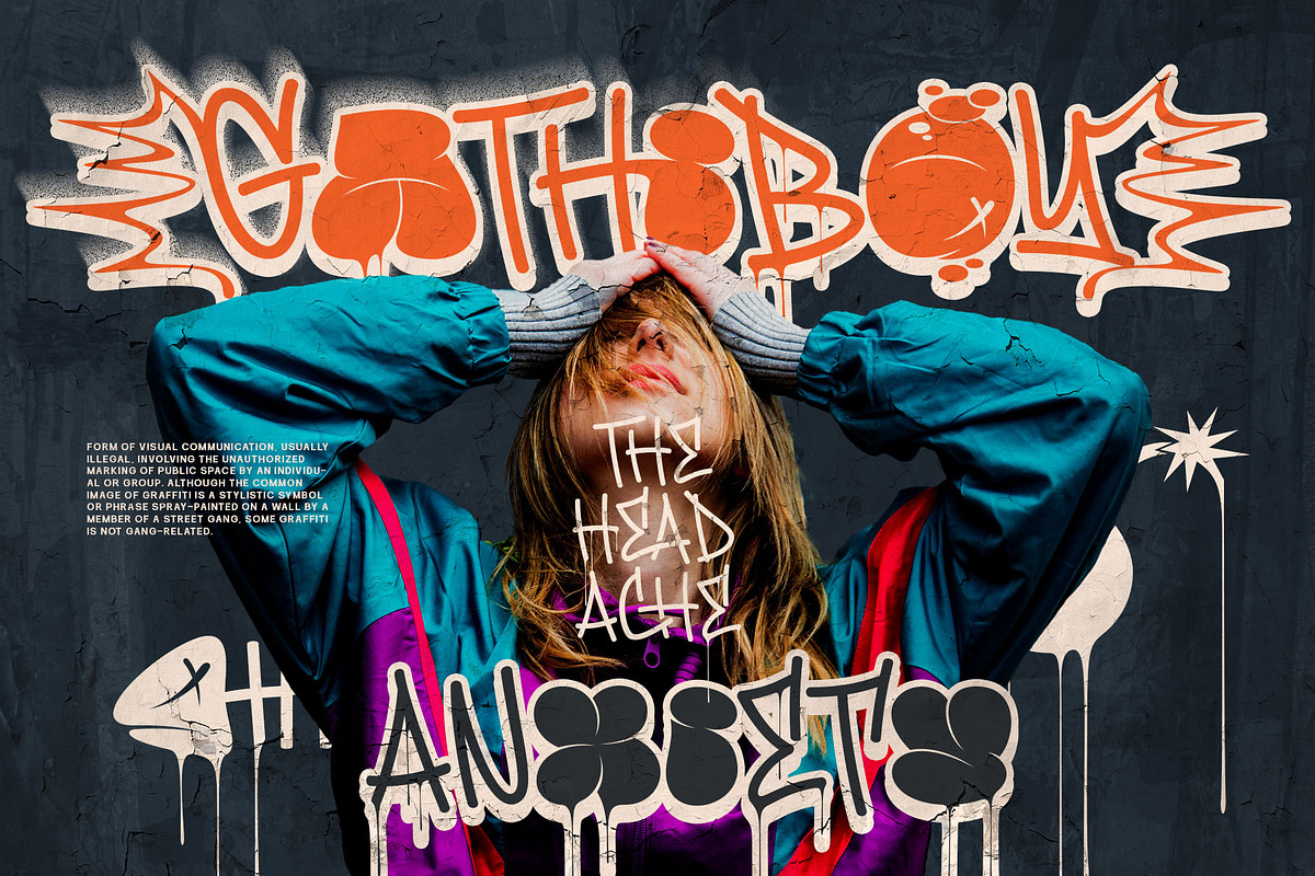 Famous Bomber Graffiti Mix Font, a Handwritten Font by alit design (Photo 6 of 30)