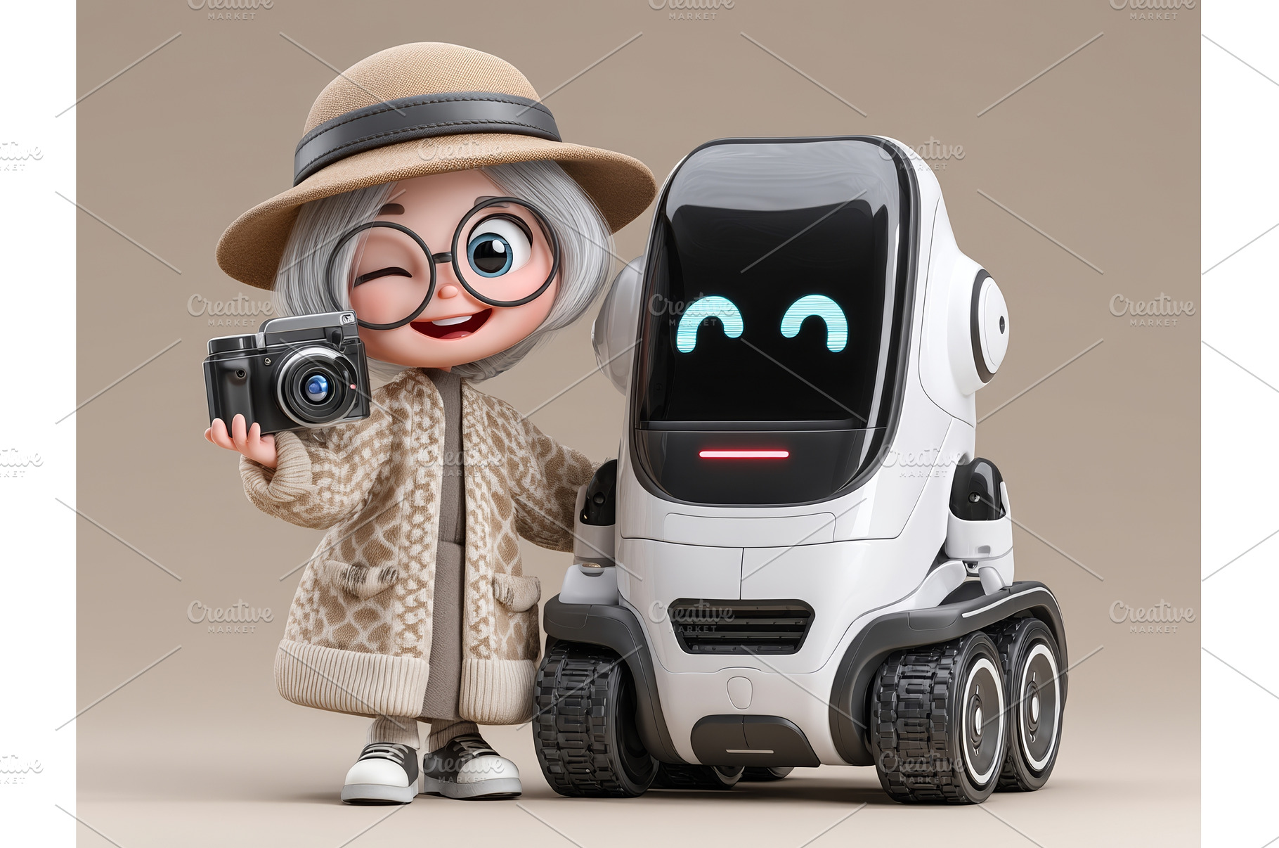 The AI-powered robot, designed in a, a Technology Photo by ZinetroN