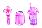 Kpop Aesthetic Clipart, an Object Graphic by the_myro (Thumbnail 4 of 6)