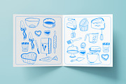 Baking Tools Line art, a Work Illustration by Carpet Tapete Pretzel (Thumbnail 5 of 5)
