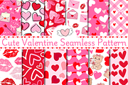 Romantic Valentine Seamless Pattern, a Pattern Graphic by Gloria Designed It (Thumbnail 1 of 5)