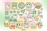 Cute St. Patricks Day Clipart Bundle, a Seasonal Illustration by Huxmay (Thumbnail 5 of 7)