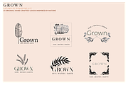 GROWN Plant Logo Branding Kit, a Branding & Logo Template by CC CREATIVE CO (Thumbnail 2 of 9)