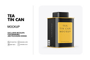 Matte Tea Tin Can Mockup, a Packaging Mockup by Mockups Planet (Thumbnail 1 of 7)