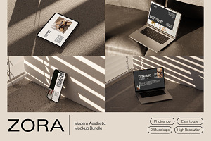 ZORA - Aesthetic Mockup Bundle