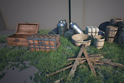Medieval Props Pack, an Object 3D Model by SilverTM (Thumbnail 2 of 6)