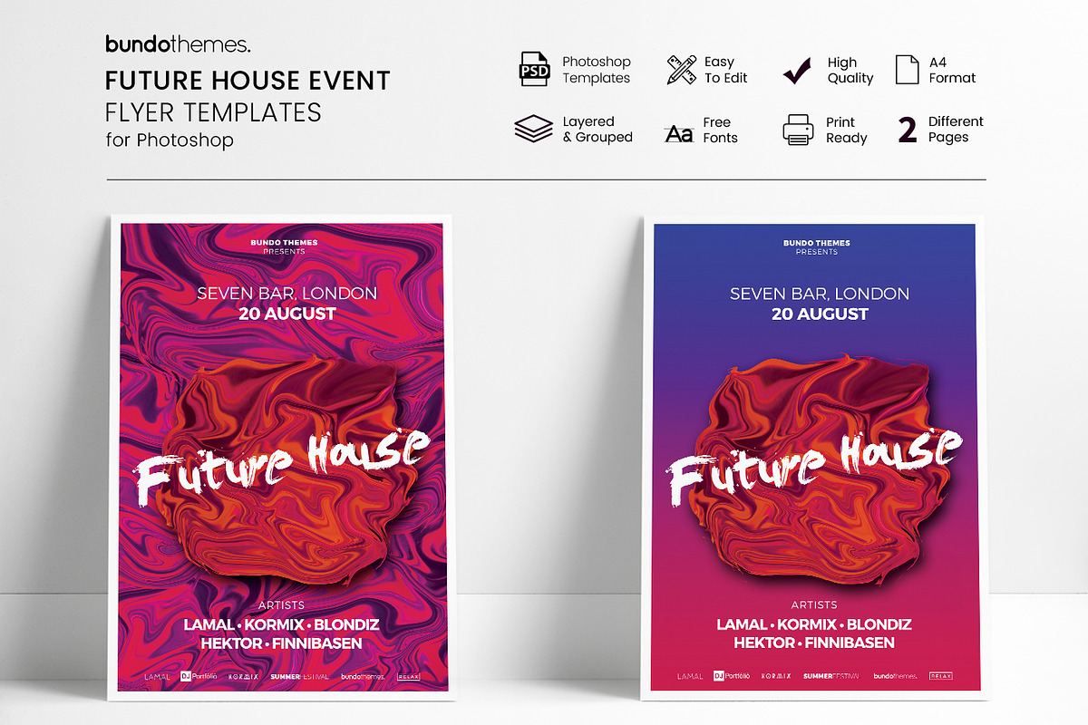 18 Eye-Catching Event Flyer Bundle, a Flyer Template by Bundo Themes (Photo 22 of 22)