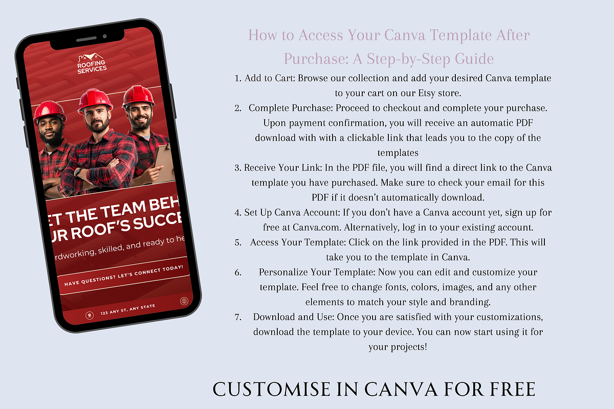 ROOFING BUSINESS SOCIAL MEDIA POSTS, a Social Media Template by Daring Digies (Photo 4 of 8)
