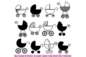 Baby Carriage Photoshop Brushes