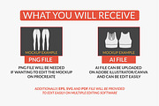Womenswear Vector Mockup Bundle, an Apparel Mockup by S.i. Graphics® (Thumbnail 8 of 9)
