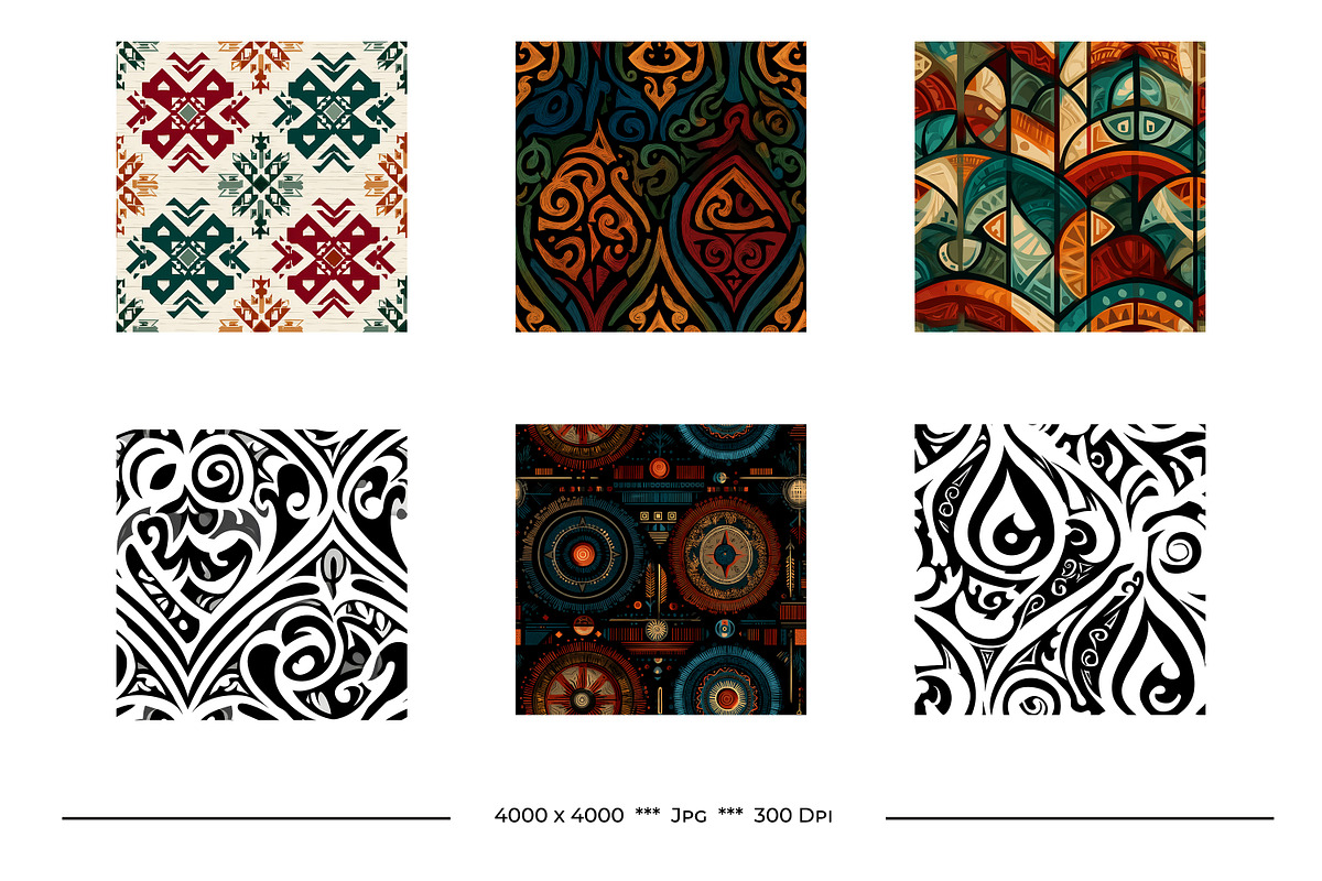 Indigenous Cultures Designs, a Pattern Graphic by karenfoleyphoto (Photo 4 of 6)