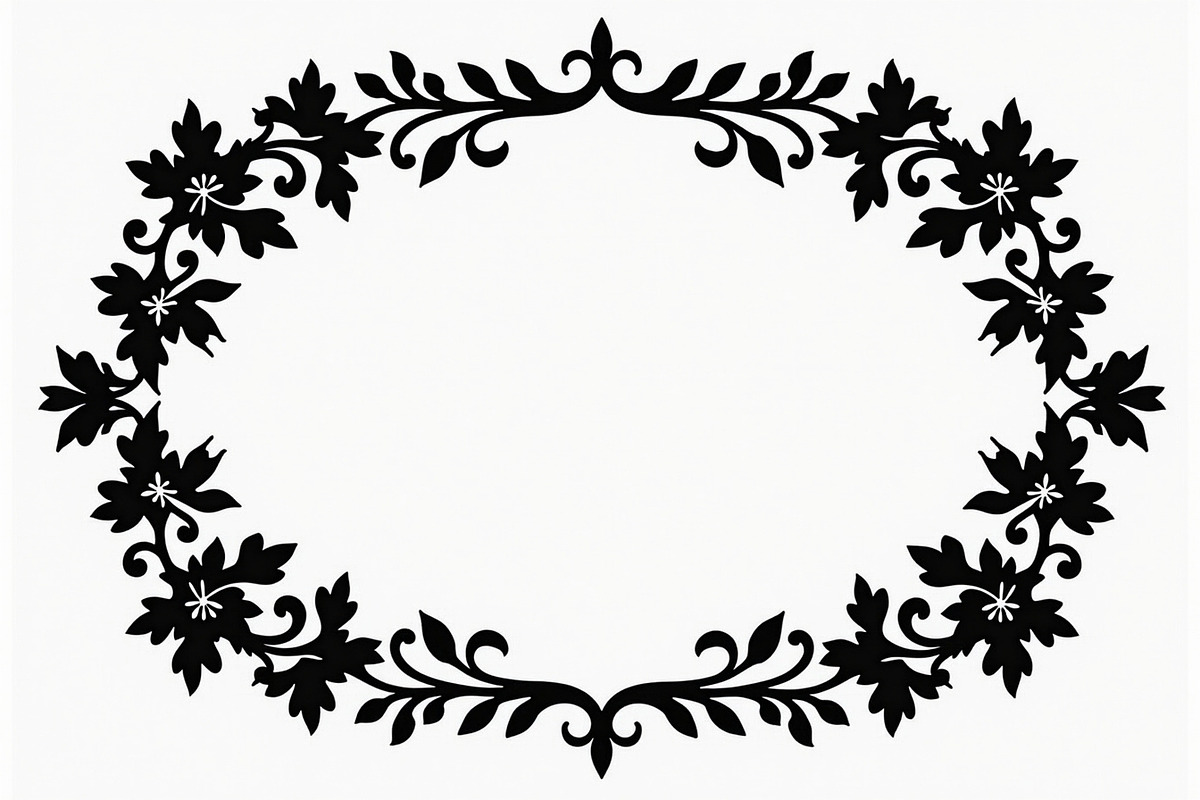 Ornamental Silhouette Frame Pack, an Illustration by BIPLOB EXPERT (Photo 2 of 9)
