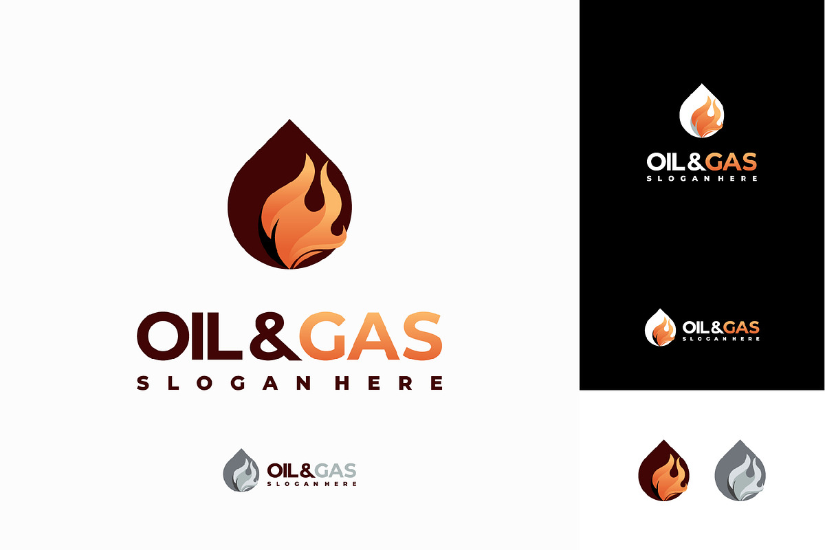 Set of Set of Oil and Gas logo, a Branding & Logo Template by Lucky Creative (Photo 4 of 5)