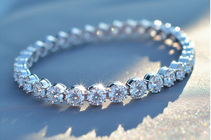 Elegant diamond bracelet casting, a Beauty & Fashion Photo by Lermont51