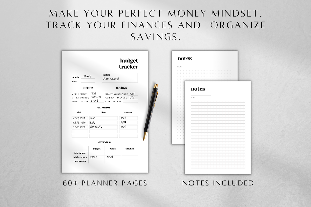 Digital Money Mindset Journal, a Stationery Template by BRANDcontent (Photo 6 of 6)