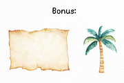 Cute Pirate Clipart Bundle, an Illustration by PassionPNGcreation (Thumbnail 5 of 12)