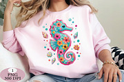 Preppy Summer Seahorse Png, an Illustration by Daily.Designs (Thumbnail 2 of 5)