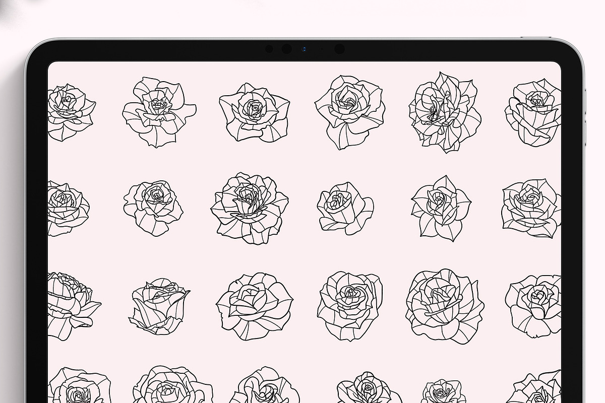 Procreate Roses Stamps, a Brush Add-On by RadekBroz (Photo 7 of 11)