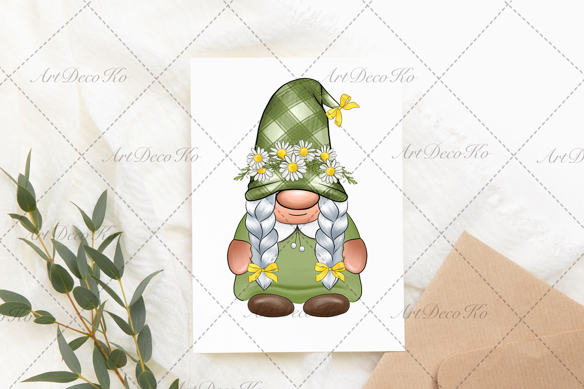 Chamomile truck, gnomes png, a Transportation Illustration by DekoArt (Photo 4 of 5)