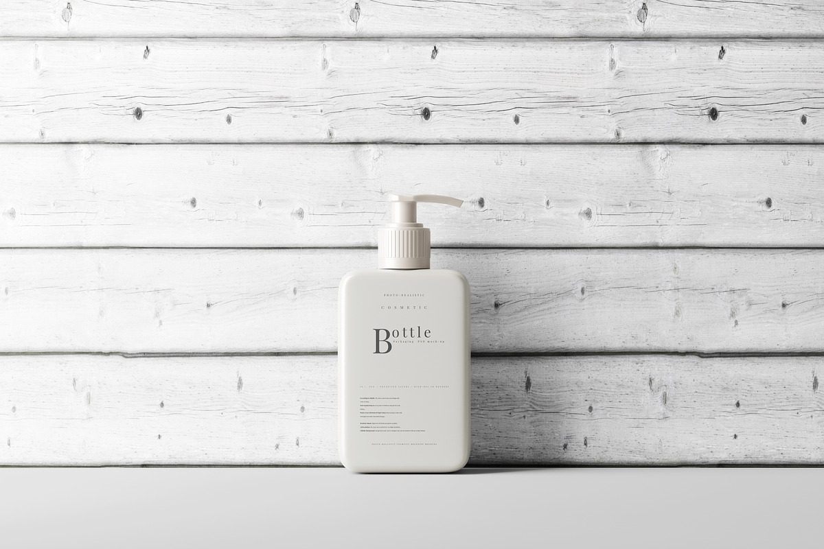 Square Pump Bottle Mockup, a Cups & Container Mockup by pmvch (Photo 6 of 10)