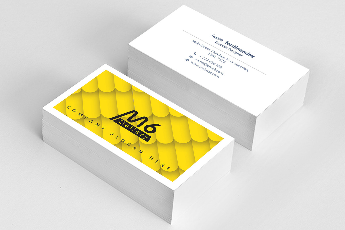 Abstract Business Card Template - 46, a Business Card Template by M6 Gallery (Photo 3 of 3)