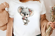 Koala Bears with Emotions Clipart, an Illustration by Canvas Craft (Thumbnail 5 of 8)