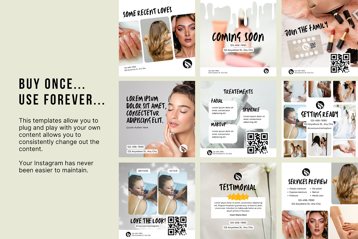 Beauty Salon Social Media, a Social Media Template by Sincerely Media (Photo 5 of 9)