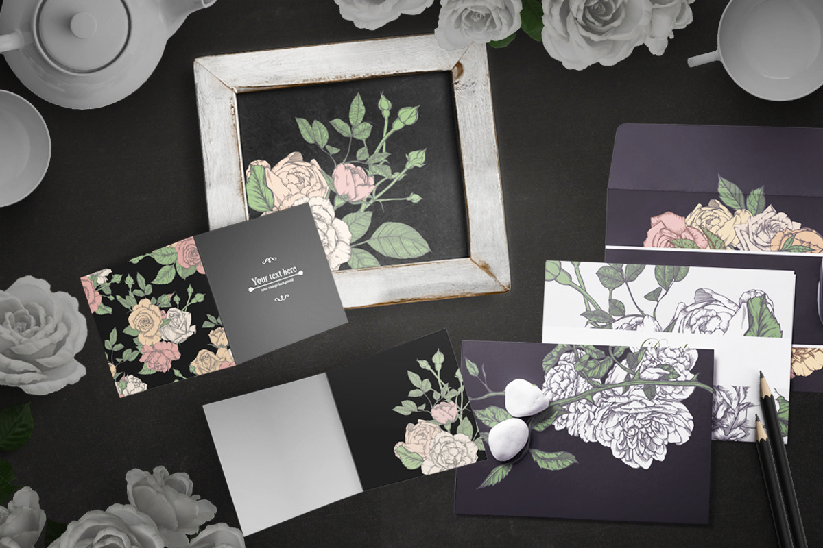 Floral vintage collection, a Texture Illustration by Mandarinkas art (Photo 7 of 9)