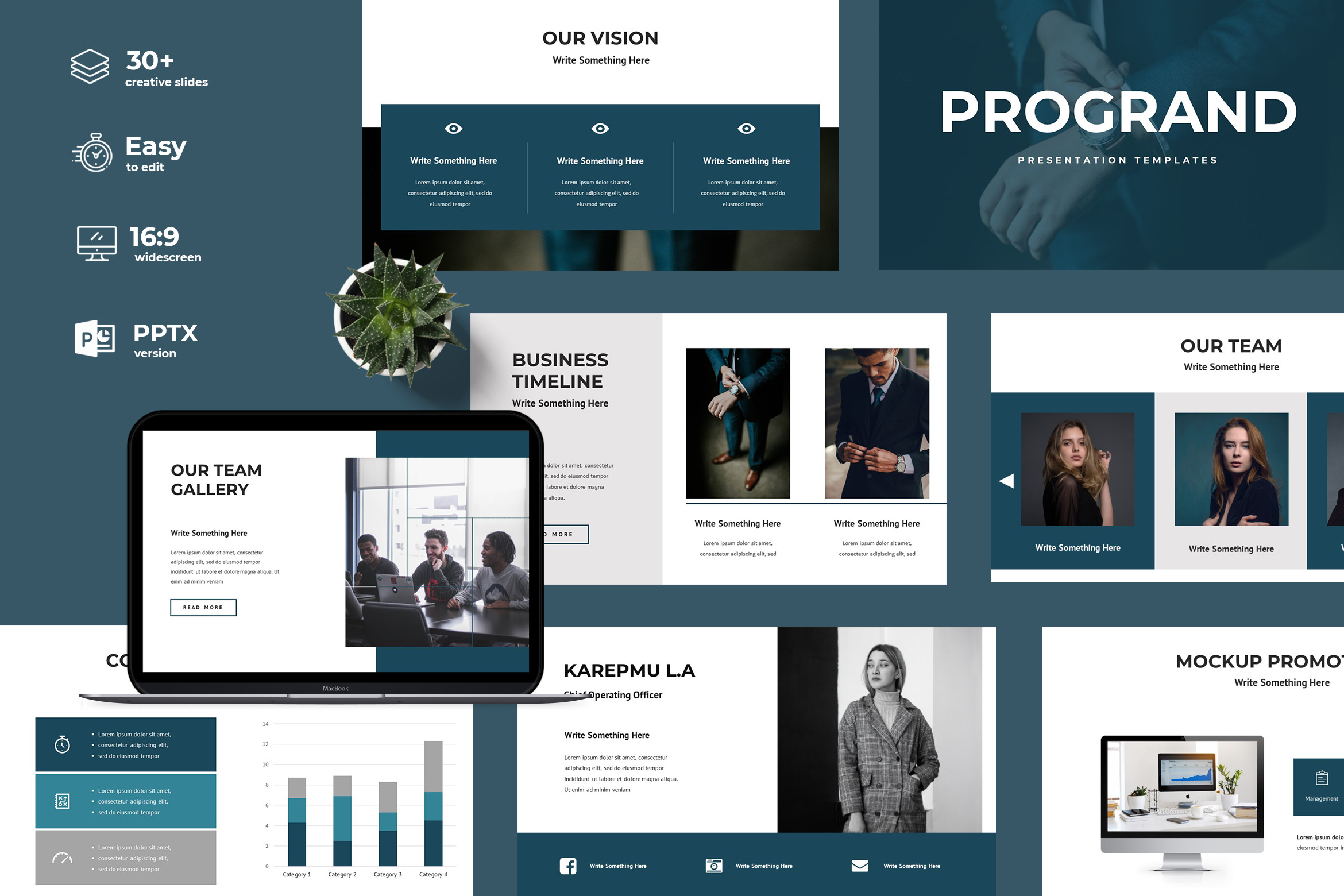 Progrand - Business Powerpoint, a Presentation Template by TMint Creative