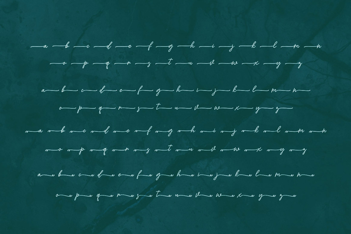 Girlyna Script Font preview 7
