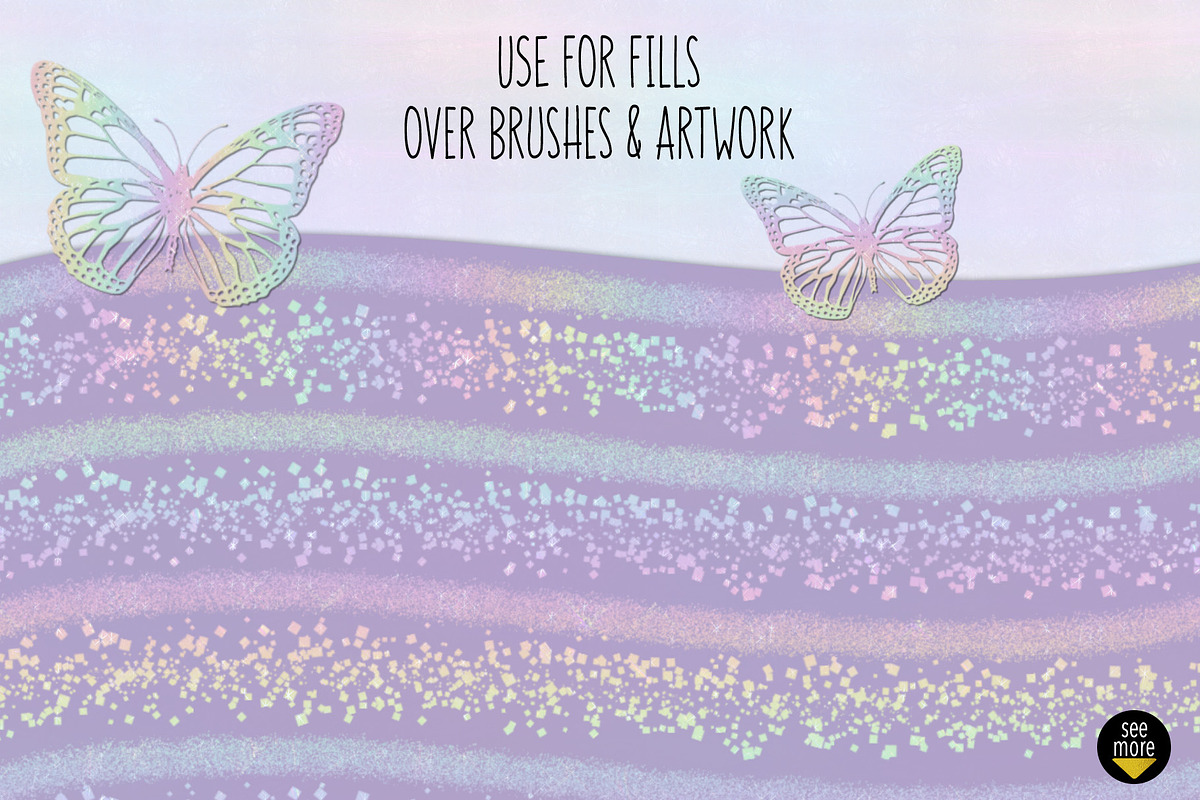 Pastel Rainbow Sparkles, a Texture Graphic by Julie Campbell (Photo 5 of 5)