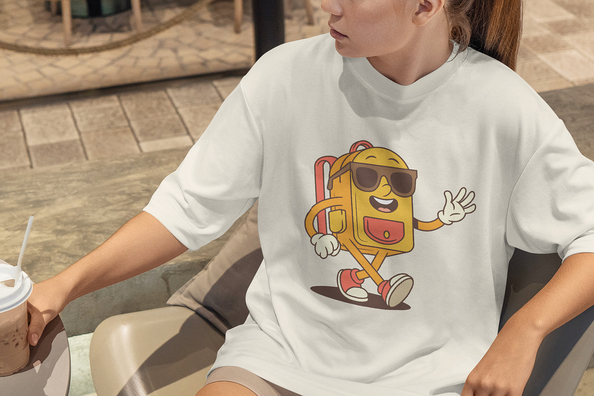 Backpack Cartoon Mascot Character, an Education Illustration by Vasya Kobelev (Photo 8 of 8)