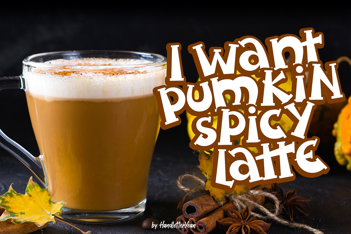 Spooky Pumpkin, a Font by HandletterYean (Photo 6 of 10)