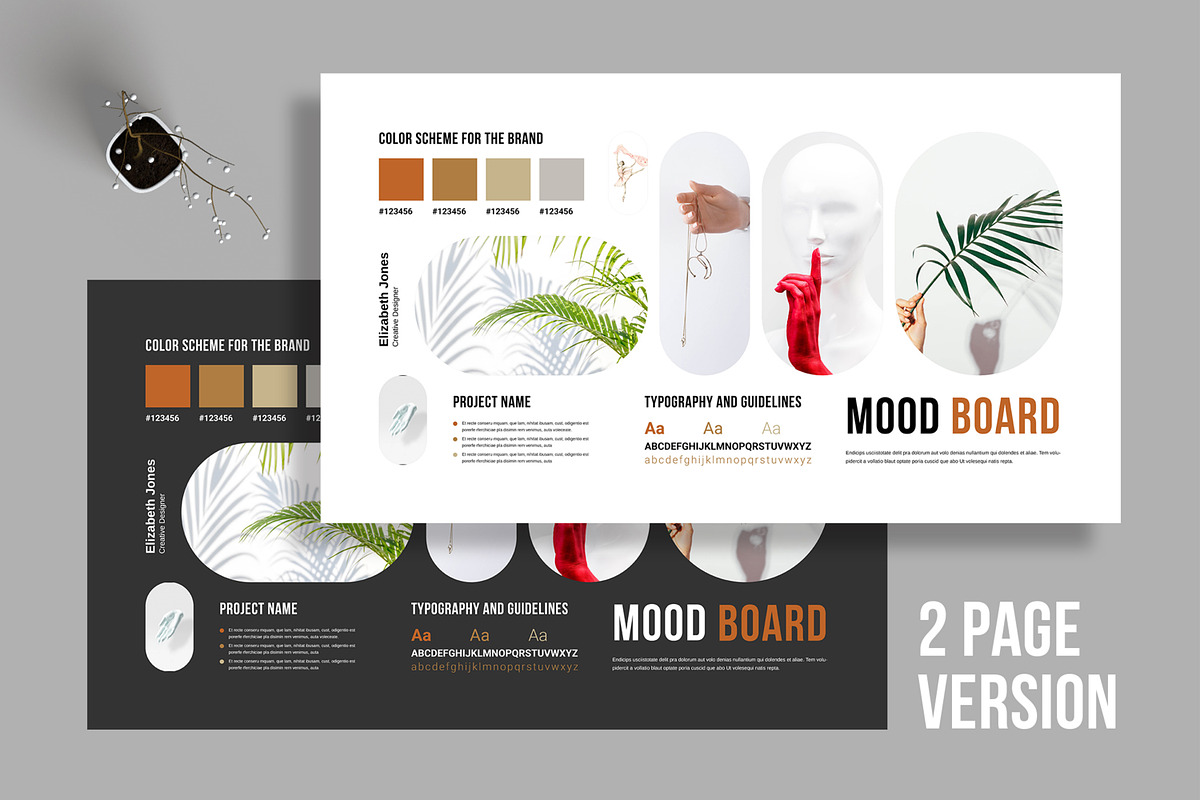 Mood board Template Layout