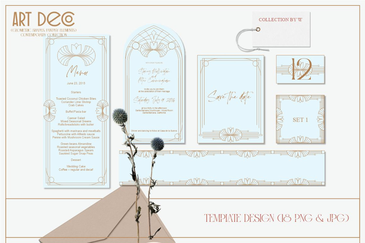 Art Deco Fantasy, a Background Graphic by Collection by VY (Photo 8 of 15)