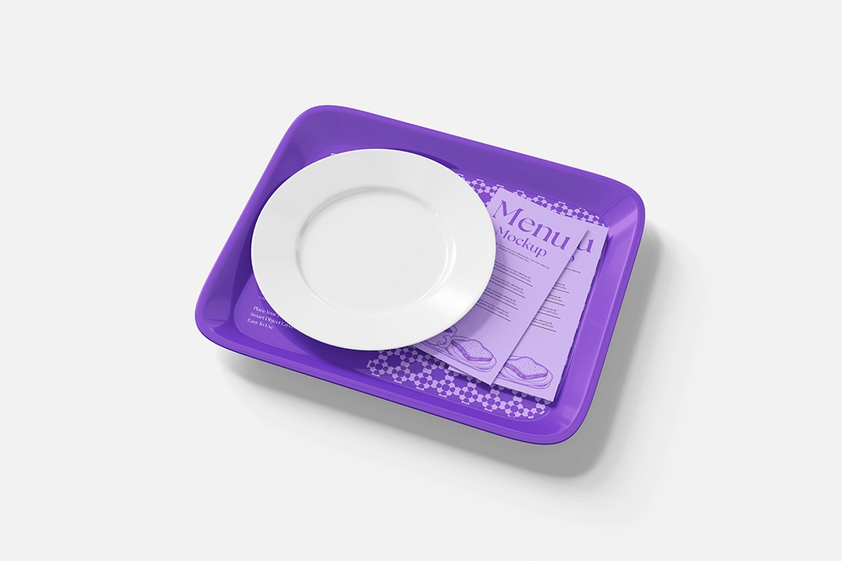 Menu With Tray Mockup, a Product Mockup by Indah (Photo 3 of 6)